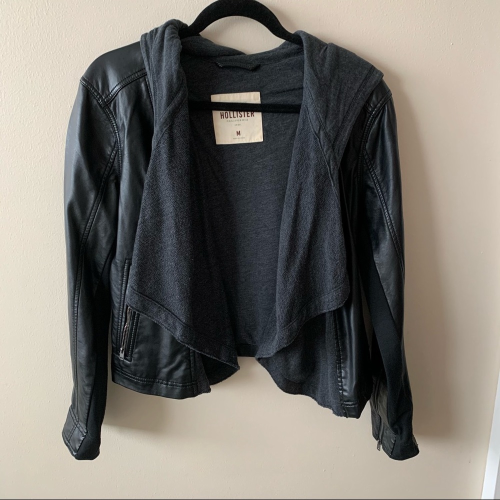 Faux leather jacket